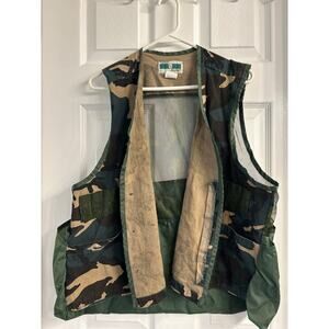Game Hunter Camo Mesh Hunting Vest – Size 1X/2X – Cargo Game Pouch – Style 513